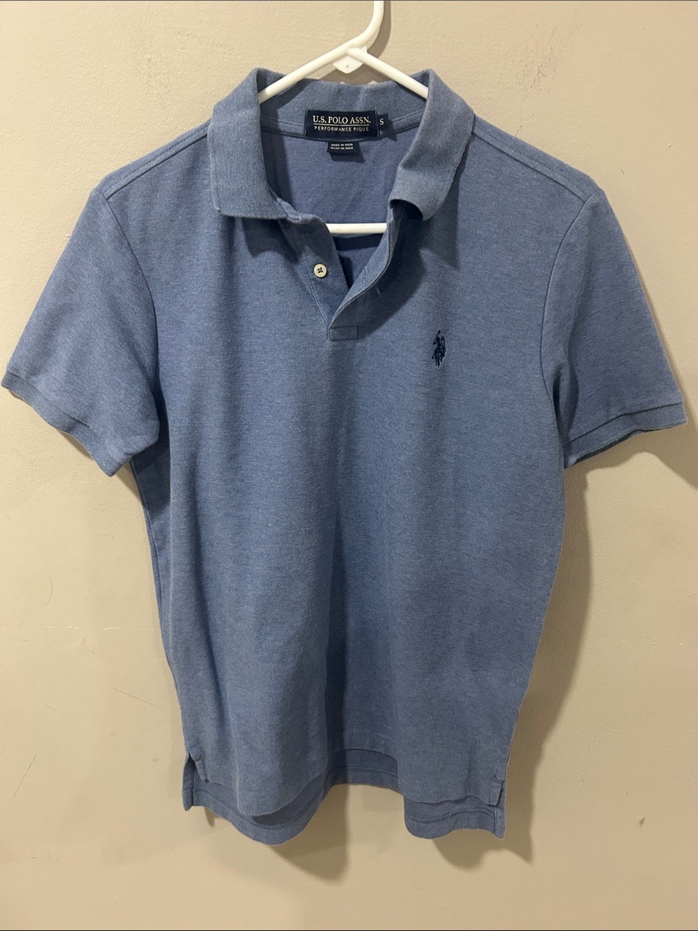 U.S. Polo Assn. Light Blue Piquet Polo Shirt